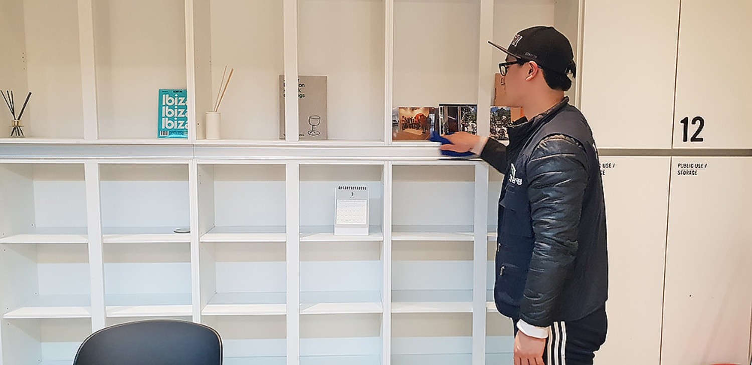 탕비실 청소 및 관리 예시