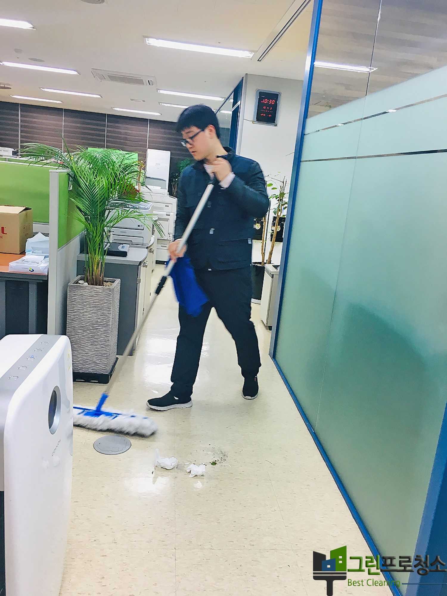 청소 장비 모습