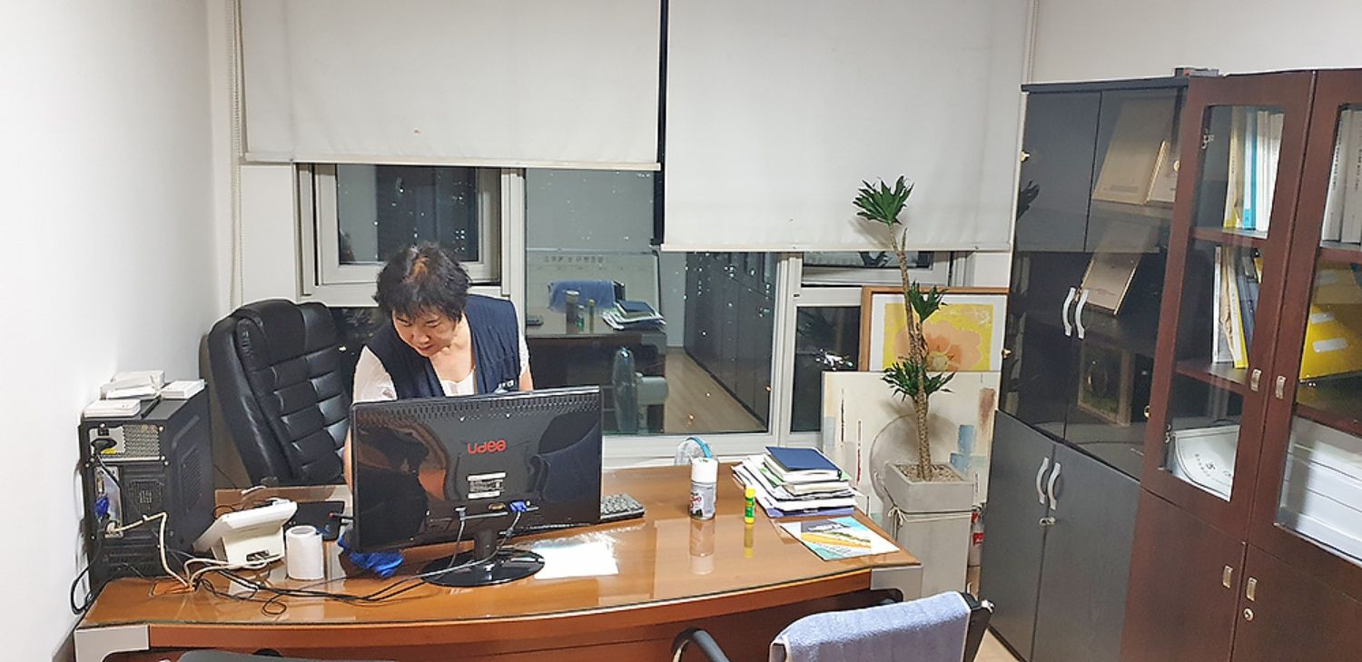 분당 지역 사무실 청소 모습