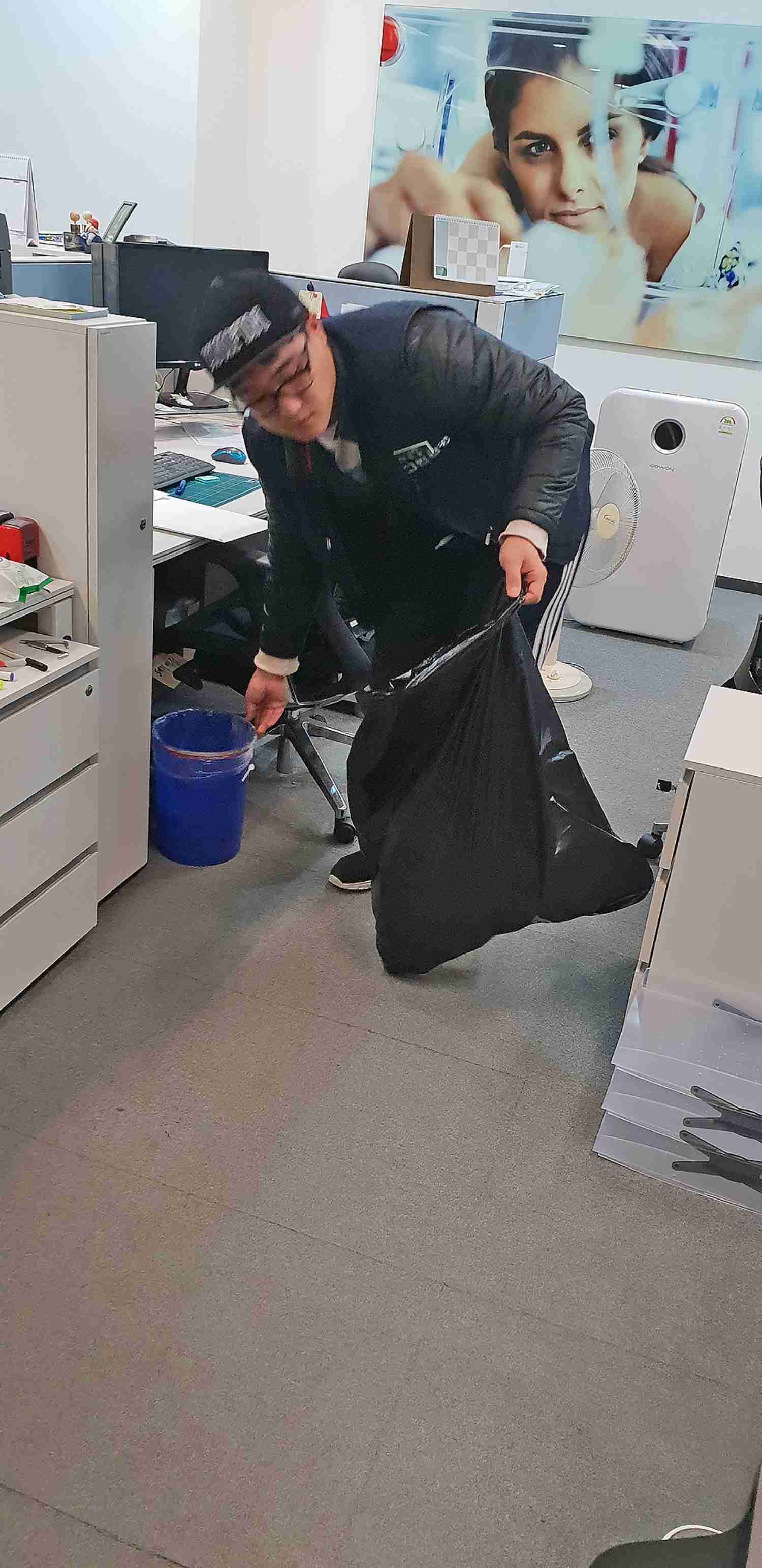 청소 전 준비 모습