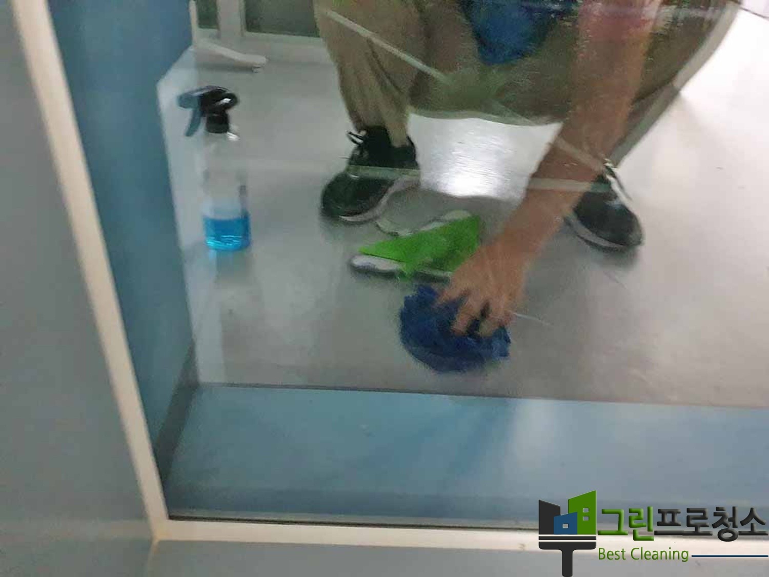 청소 장비들 사용 예시